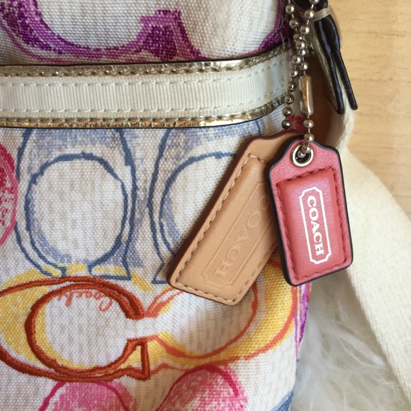 Coach Multi Color Signature C Crossbody - Picture 3 of 8